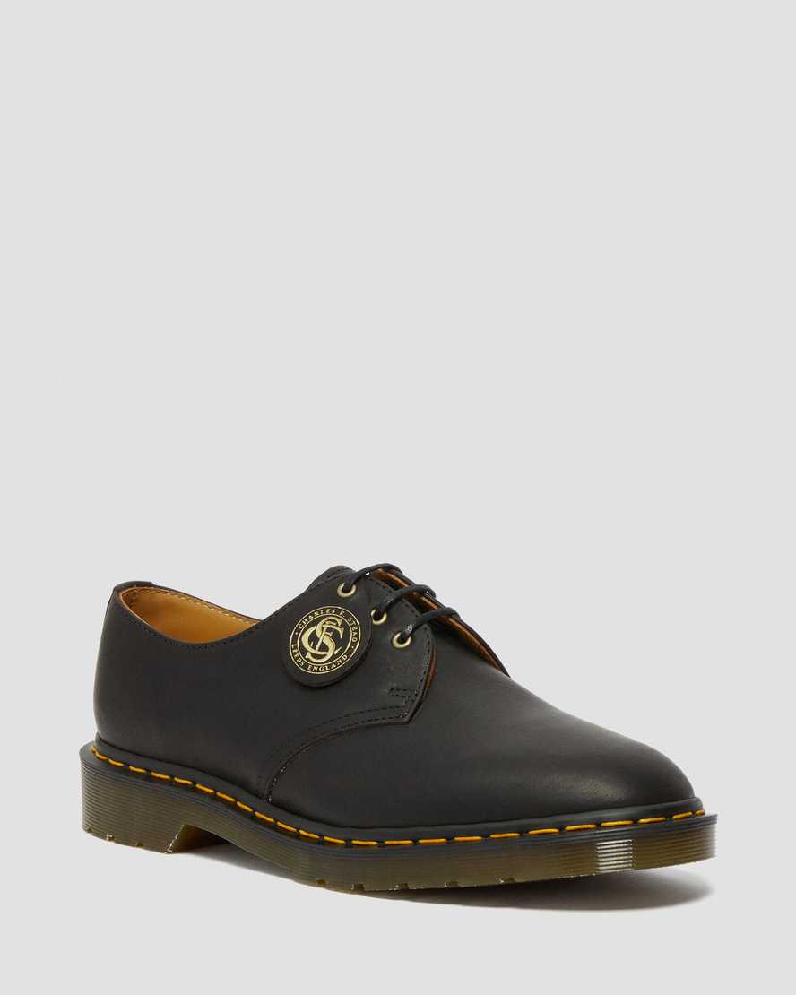 Dr. Martens 1461 Classic Oil Nahka Miesten Nauhakengät - Mustat Kengät [872-CNDGZV]